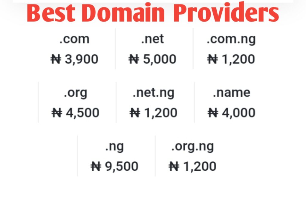 Best Domain Providers In Nigeria