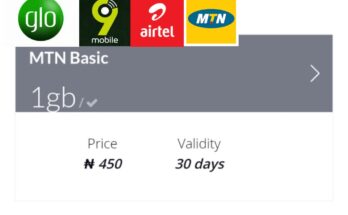 Activate 1Gb For ₦450
