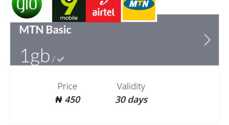 Activate 1Gb For ₦450