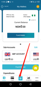Withdraw money on VPD